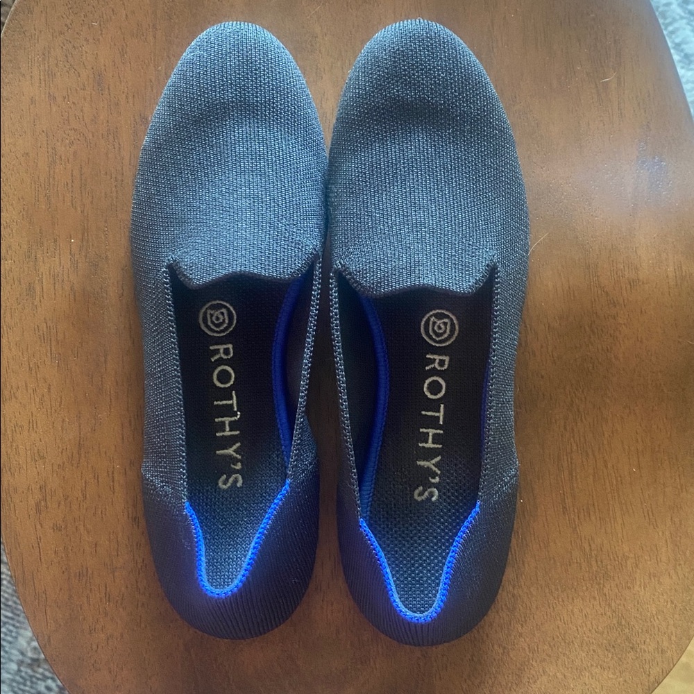Rothy's "The Loafer" Black Slip-on Flats - Women's 7